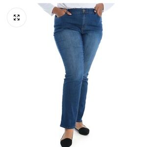 Christopher & Banks Women's Straight Leg Blue Jeans